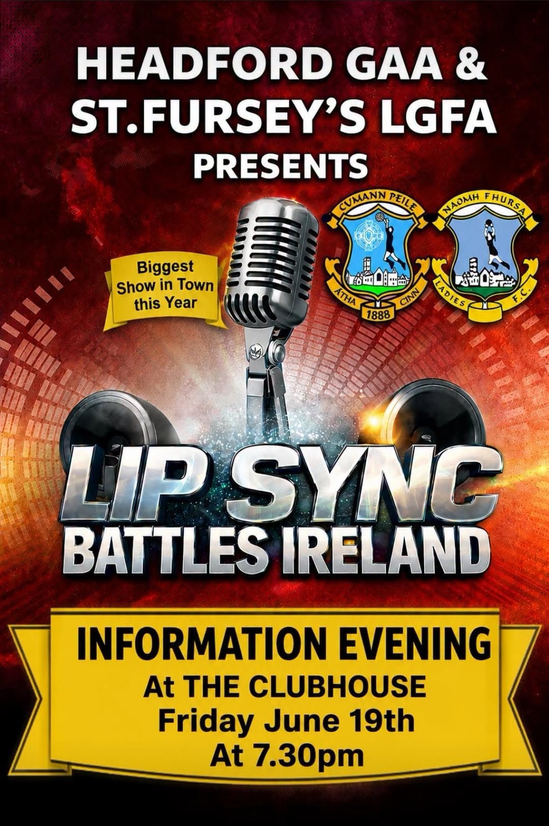 Lip Sync Battles Ireland event poster
